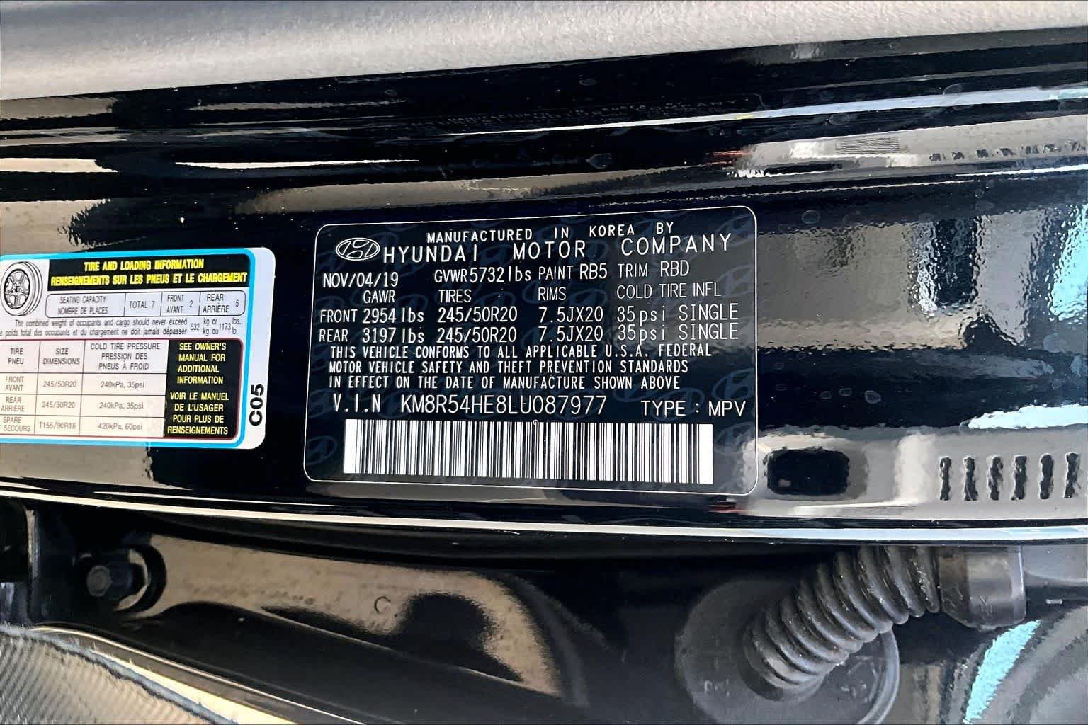 Used 2020 Becketts Black Hyundai Limited image 29