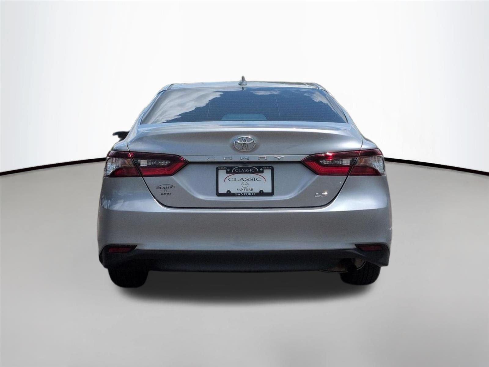 Used 2021 Celestial Silver Metallic Toyota LE image 4