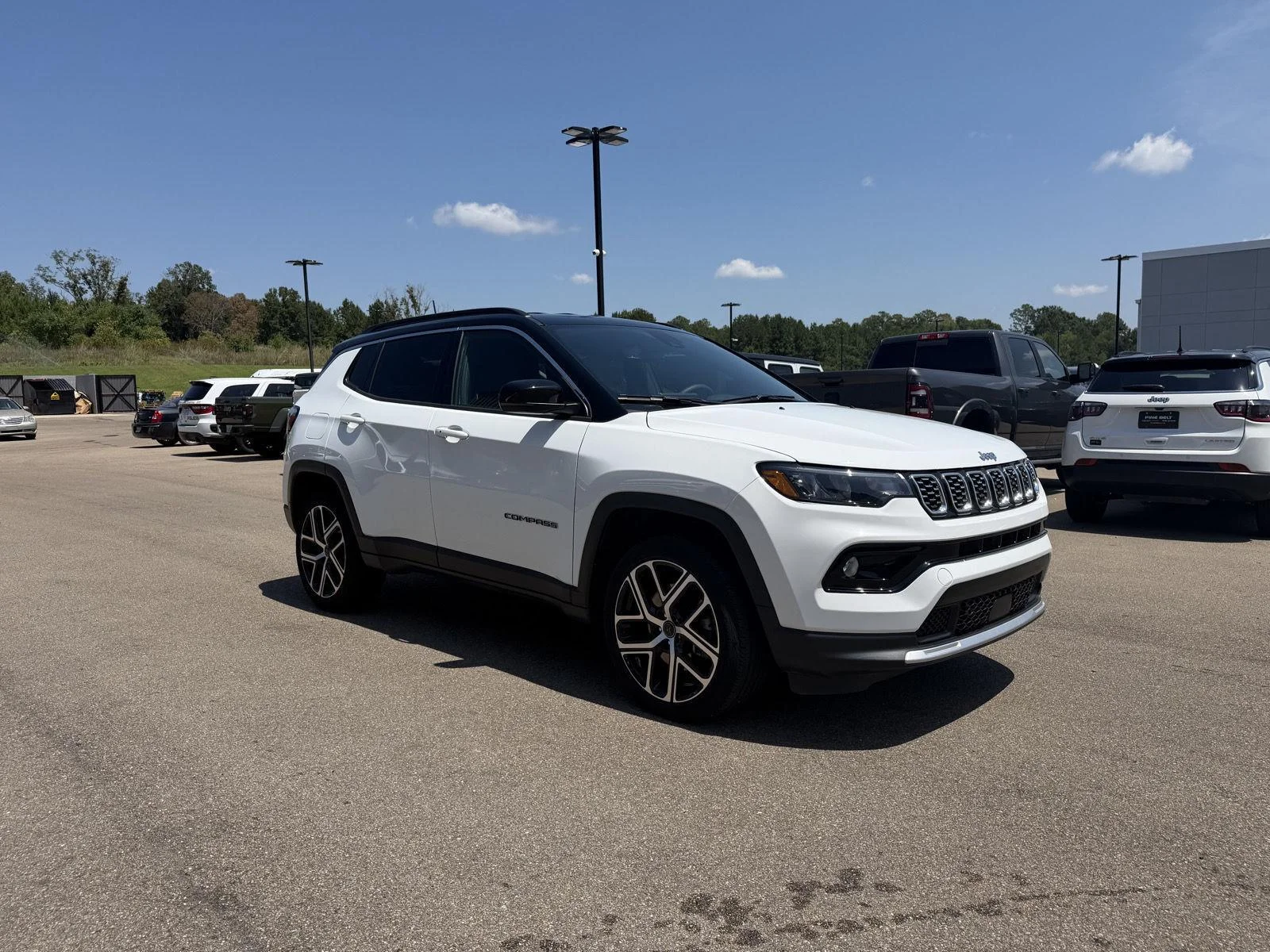 Used 2025 Bright White Clearcoat Jeep Limited image 3