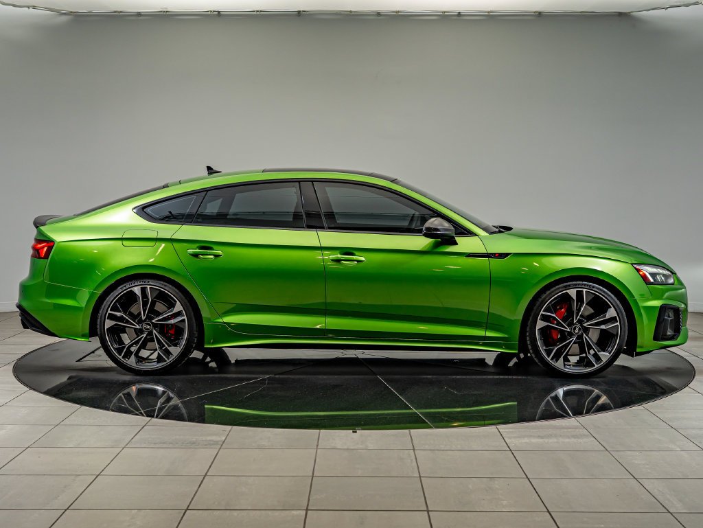 Used 2023 Java Green Metallic Audi Premium Plus image 4