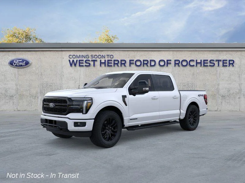 New 2026 Star White Metallic Tri-Coat Ford LARIAT image 2