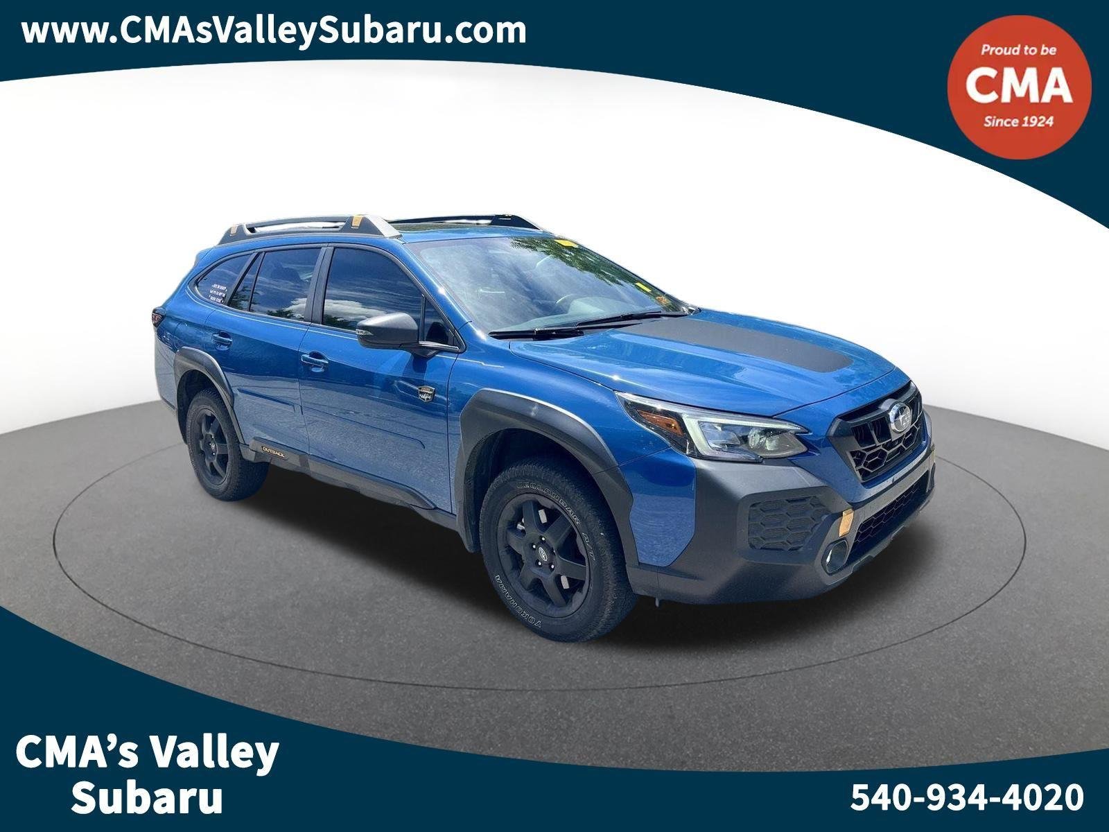 Used 2024 Geyser Blue Subaru Wilderness image 1