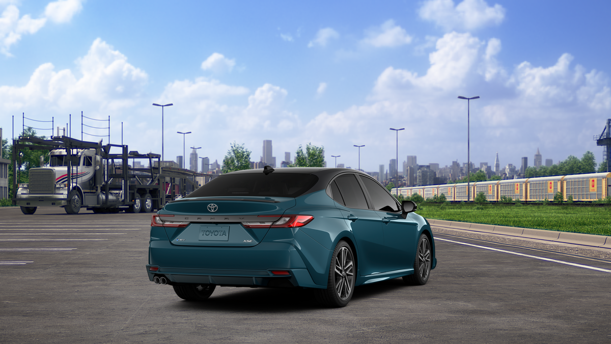 New 2026 Ocean Gem with Midnight Black Metallic roof Toyota XSE image 9