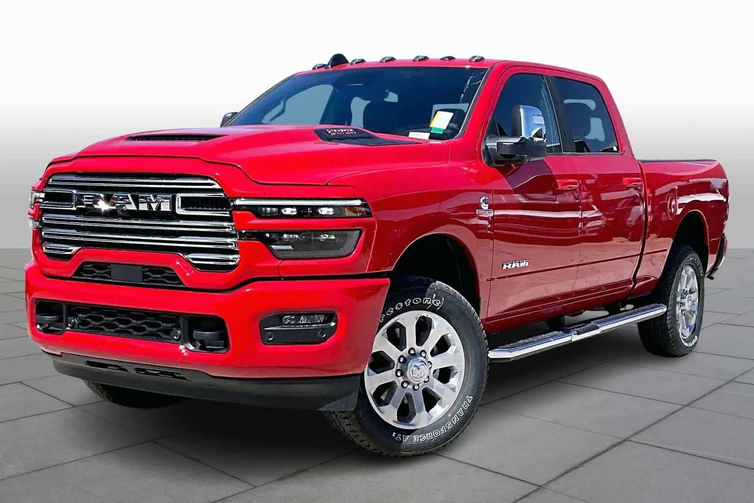 New 2026 Flame Red Clear-Coat Exterior Paint RAM Laramie image 2