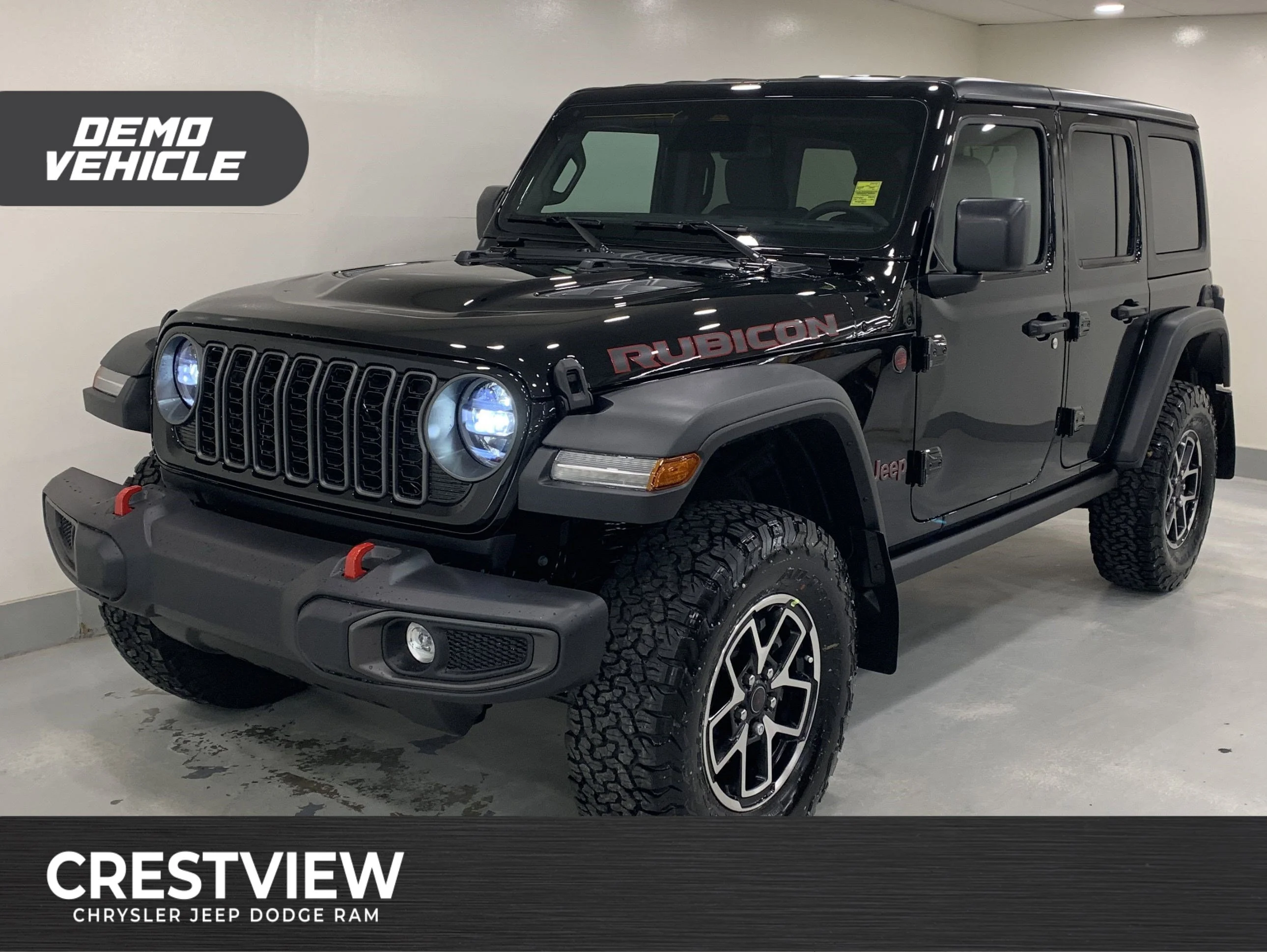 New 2025 Black Jeep Rubicon image 1