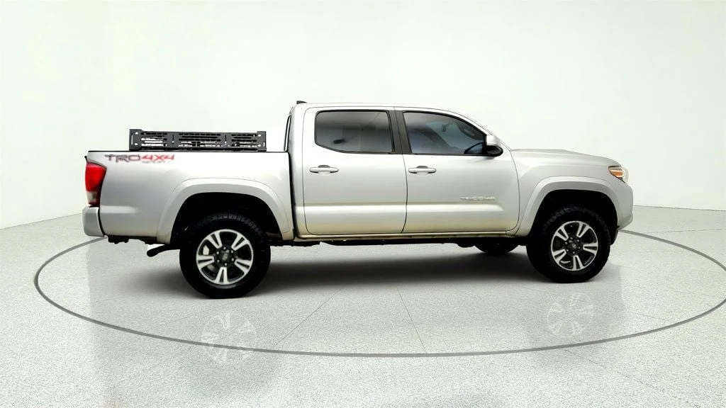 Used 2016 Silver Sky Metallic Toyota TRD Off-Road Double Cab 4WD V6 Manual w/ Tow Pkg & Overland Rack image 4