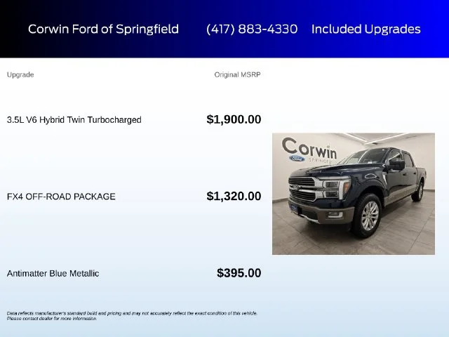Certified Used 2025 Antimatter Blue Metallic Ford King Ranch image 6