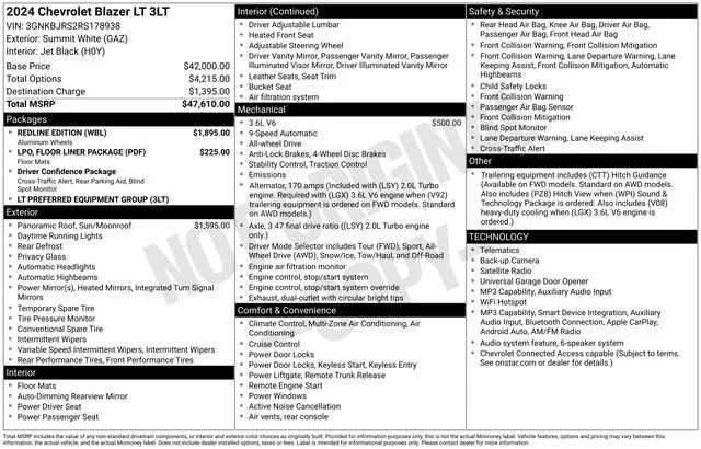 Used 2024 Summit White Chevrolet 3LT image 5