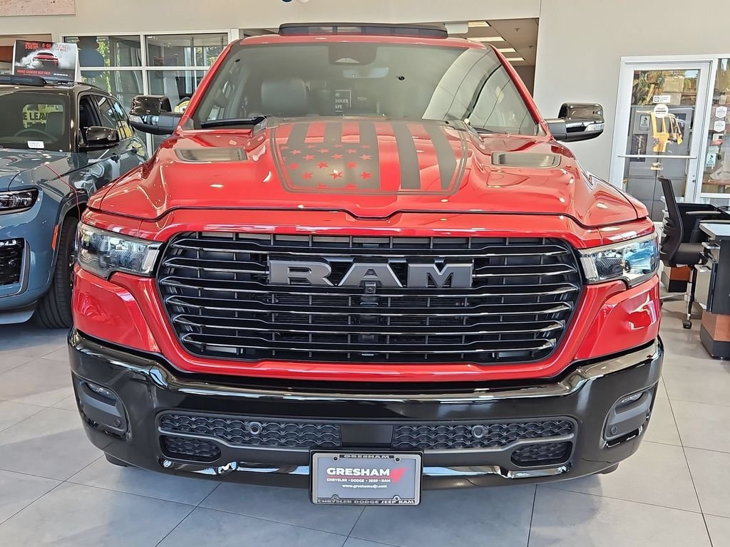 New 2026 Molten Red Pearl-Coat Exterior Paint RAM Laramie image 2