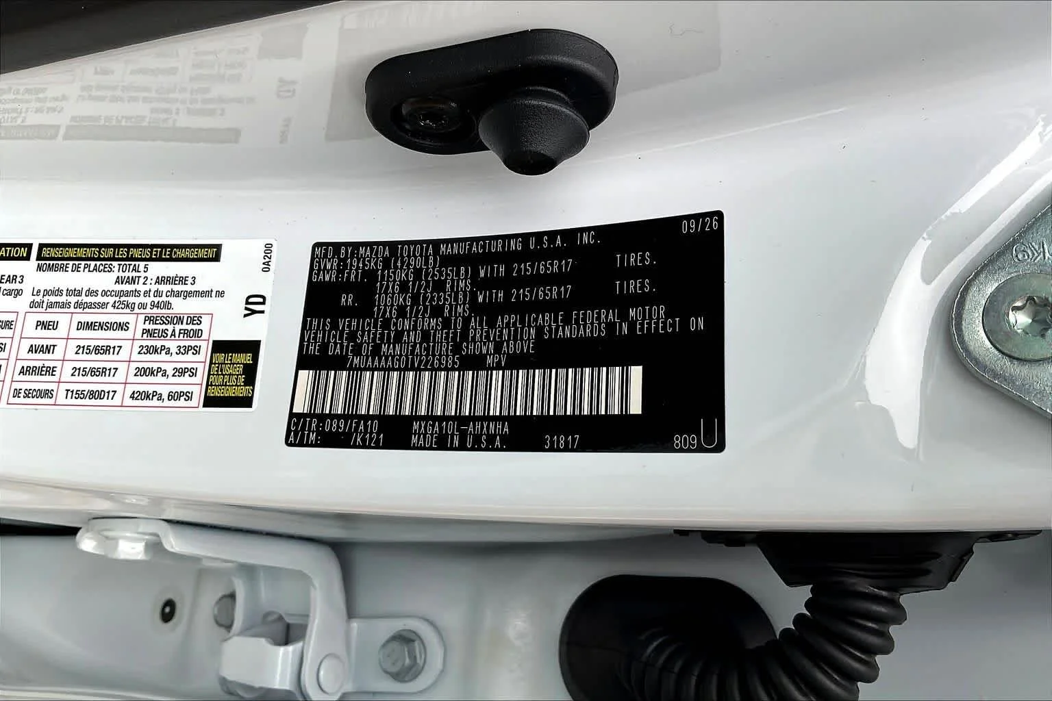 New 2026 Wind Chill Pearl Toyota L image 19