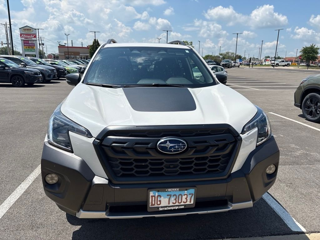 Used 2022 Crystal White Pearl Subaru Wilderness image 2