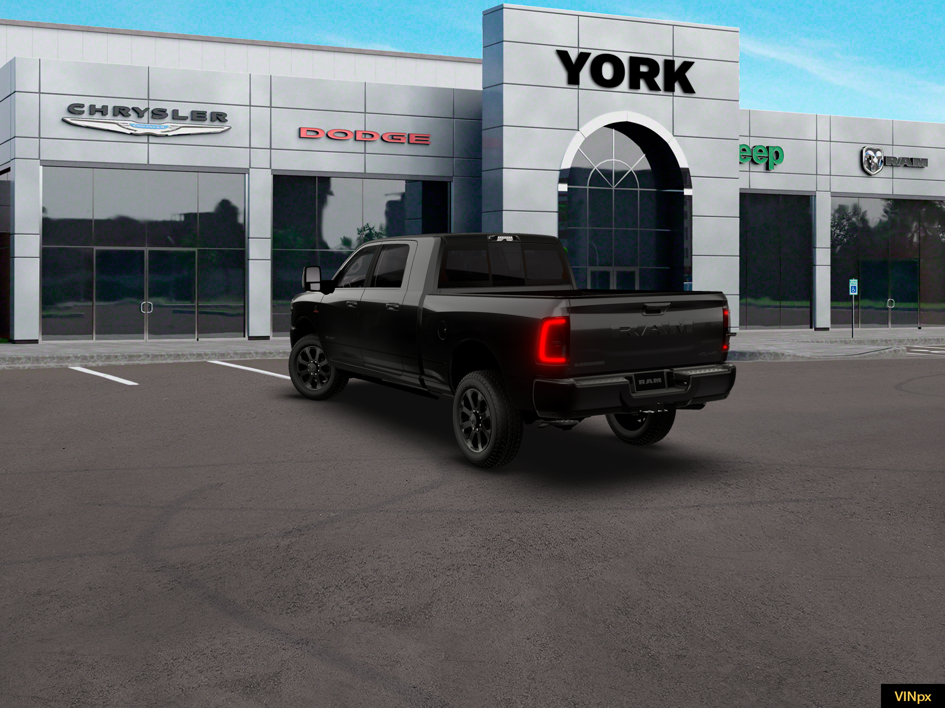 New 2026 Diamond Black Crystal Pearl-Coat Exterior Paint RAM LARAMIE image 17