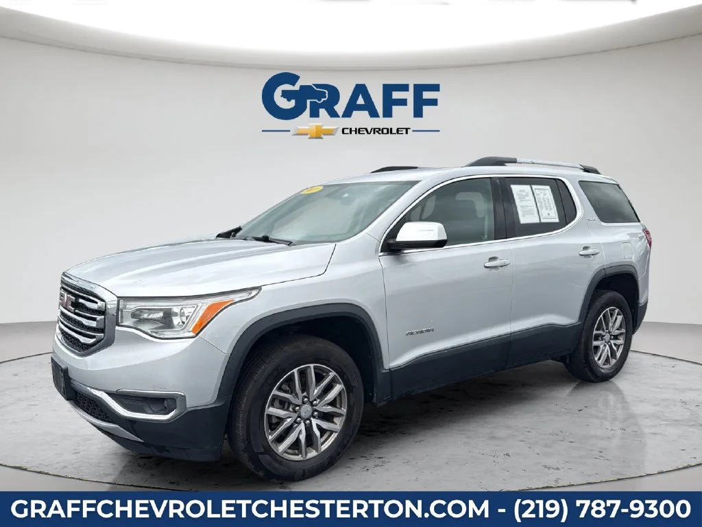 Used 2019 GMC Acadia SLE-2 with VIN 1GKKNSLS2KZ201274 for sale in Burns Harbor, IN
