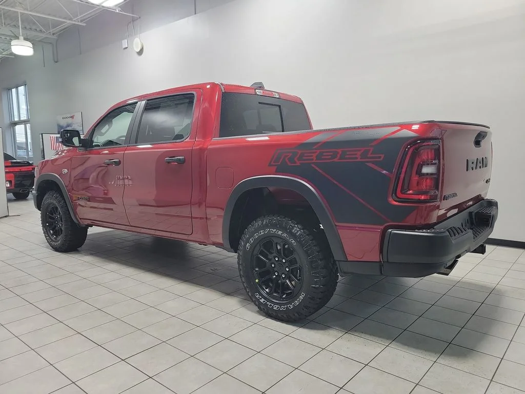 New 2026 Molten Red Pearl-Coat Exterior Paint RAM Rebel image 4