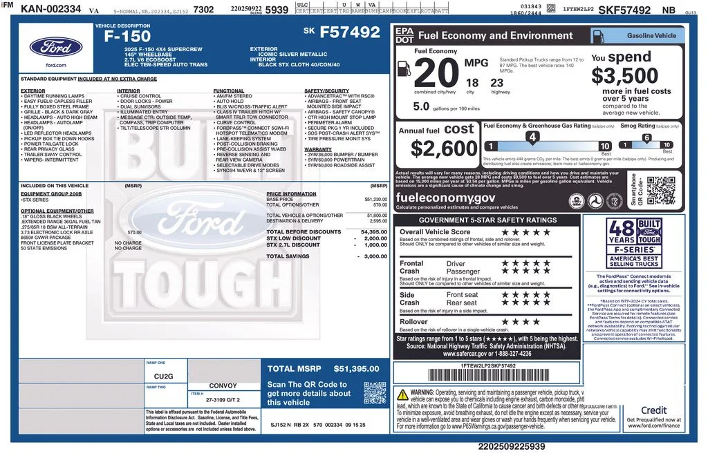 Used 2025 Silver Ford STX image 3