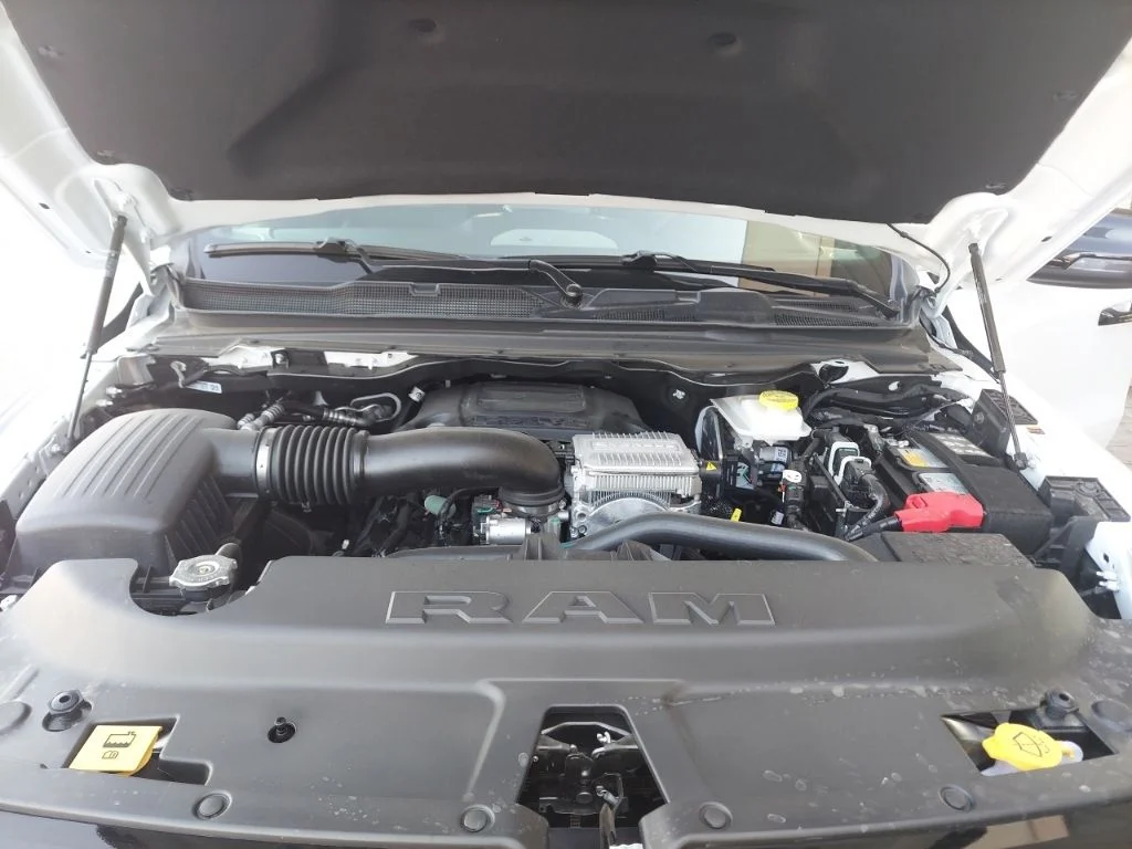 New 2026 Bright White Clear-Coat Exterior Paint RAM Laramie image 48