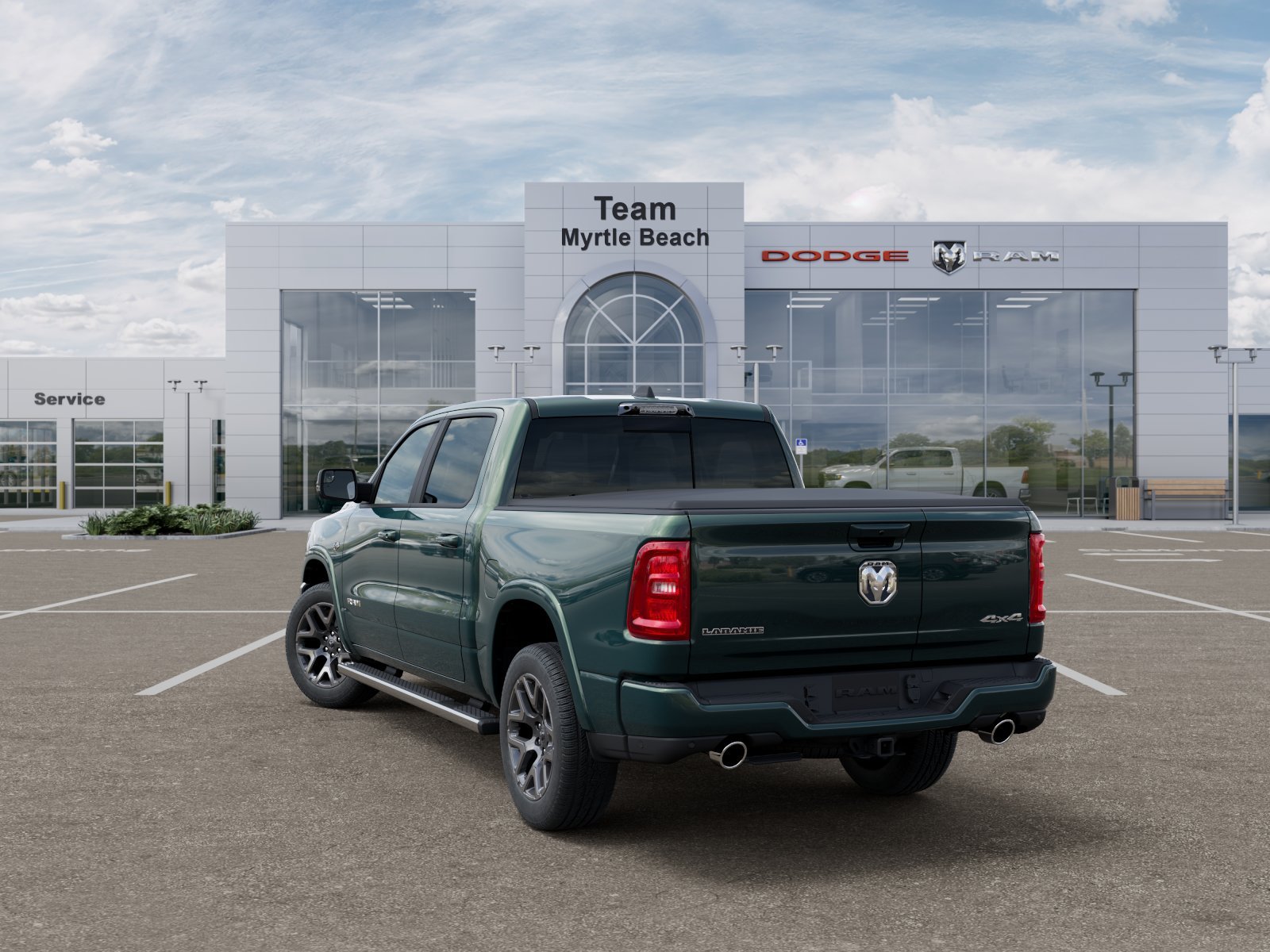 New 2027 Serrano-Green Metallic Exterior Paint RAM Laramie image 30