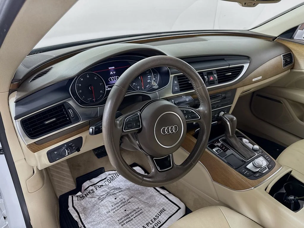 Used 2017 Glacier White Metallic Audi Premium Plus image 9