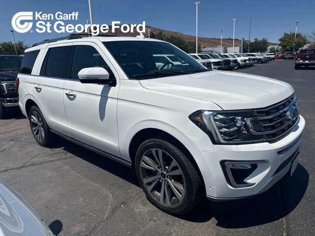 Used 2021 White Metallic Ford Limited image 3