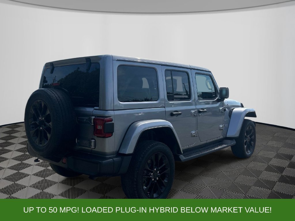 Used 2021 Silver Jeep Unlimited Sahara 4xe image 5