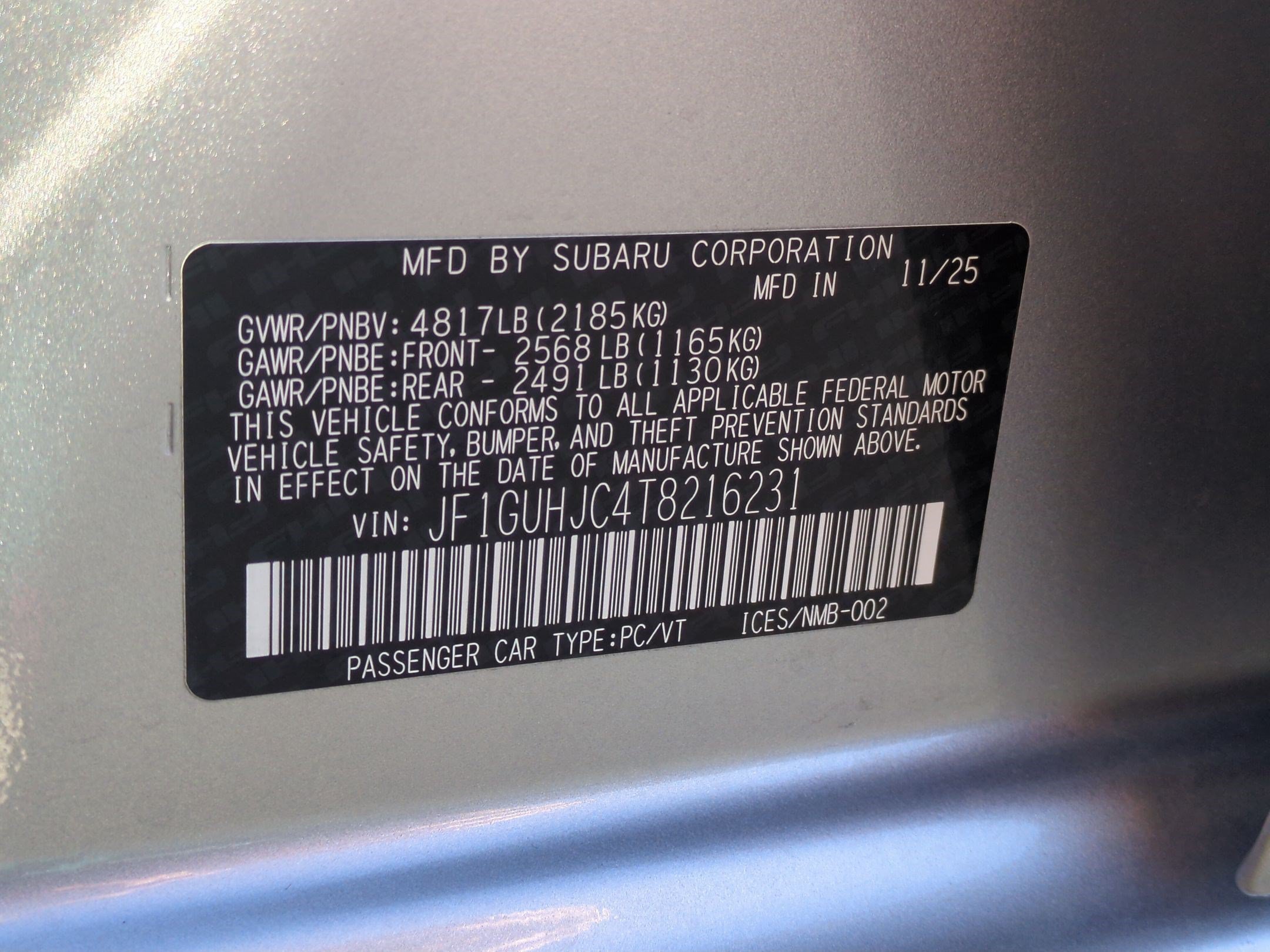 Certified Used 2026 Ice Silver Metallic Subaru RS image 34