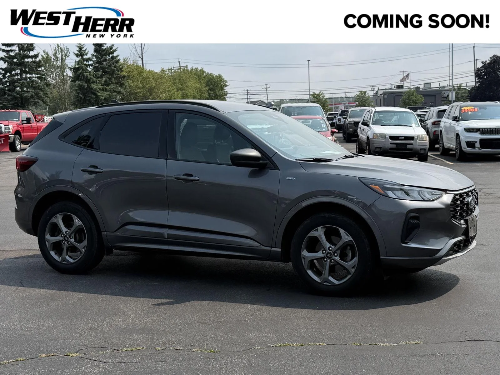 Used 2023 Carbonized Gray Ford ST-Line image 1