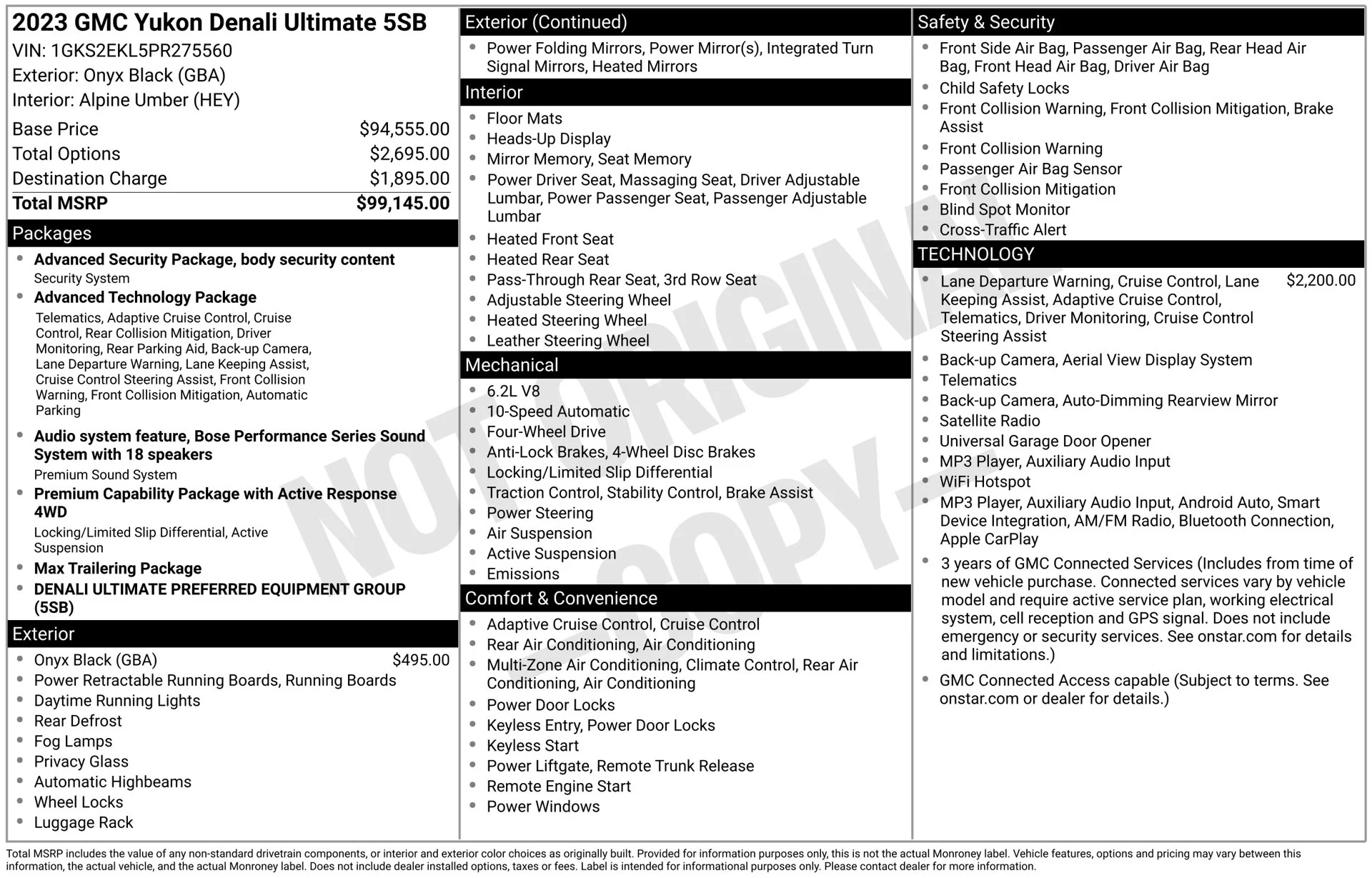 Used 2023 Black GMC Denali Ultimate image 41