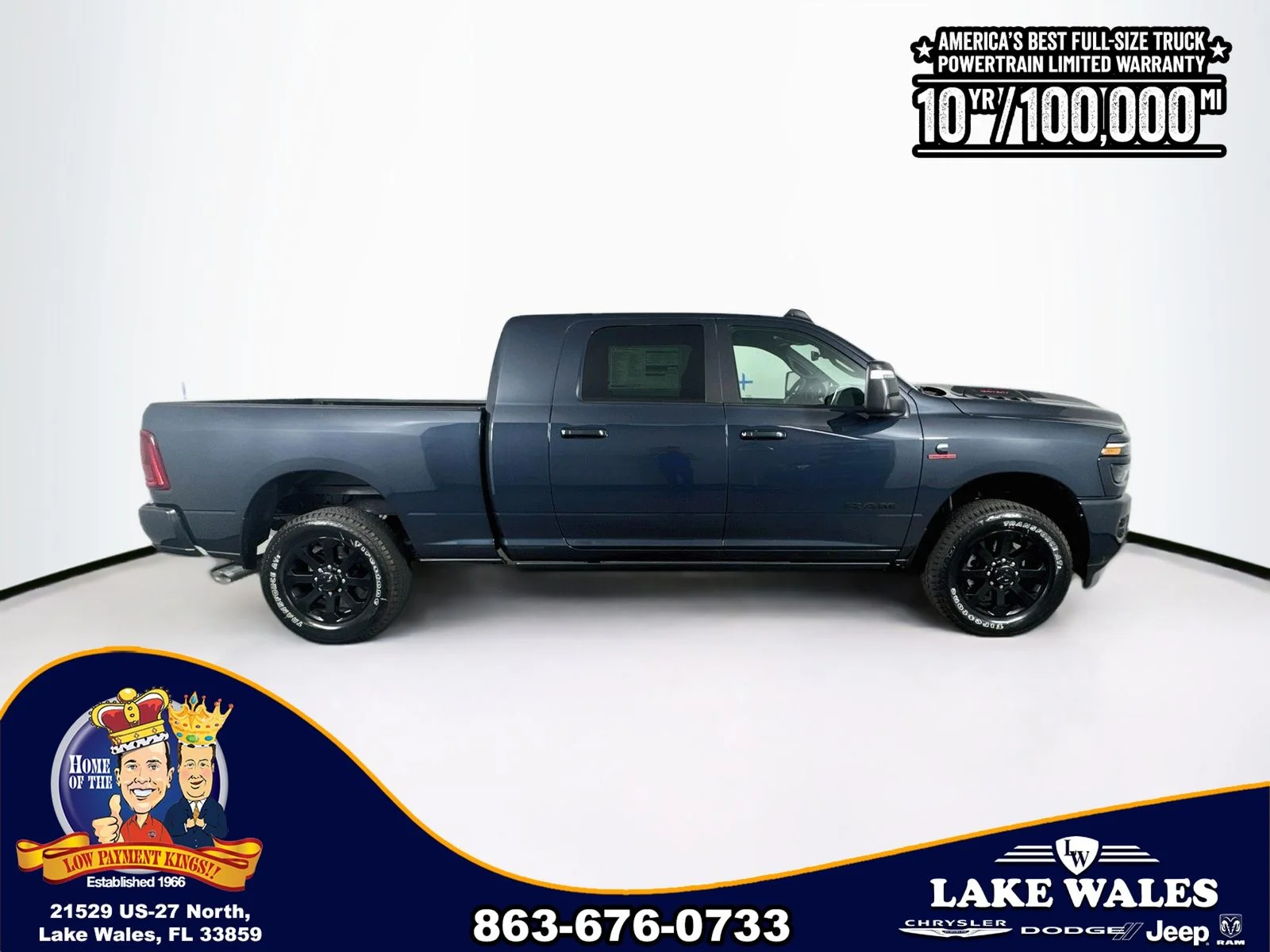 New 2026 Forged Blue Metallic Exterior Paint RAM LARAMIE image 8