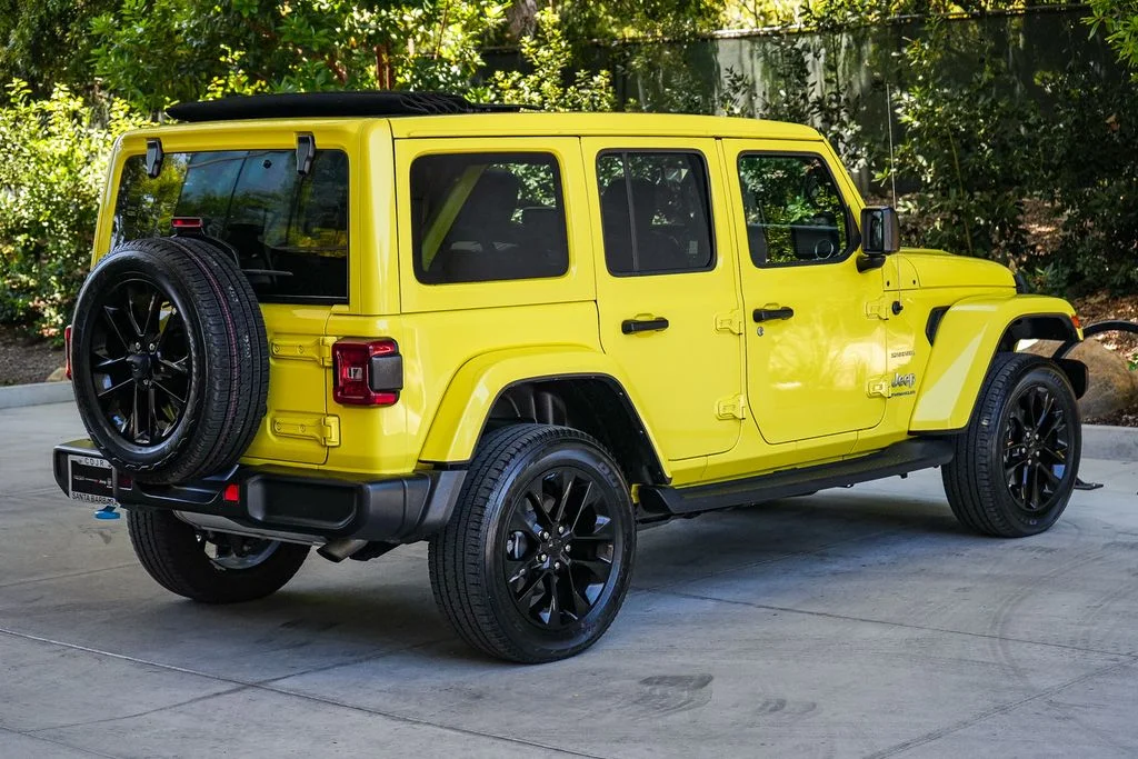 Used 2023 Yellow Jeep Sahara 4xe image 6