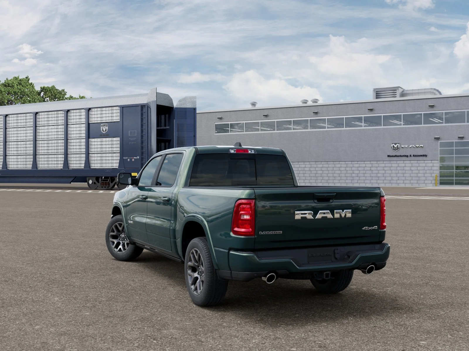 New 2027 Serrano-Green Metallic Exterior Paint RAM Laramie image 29