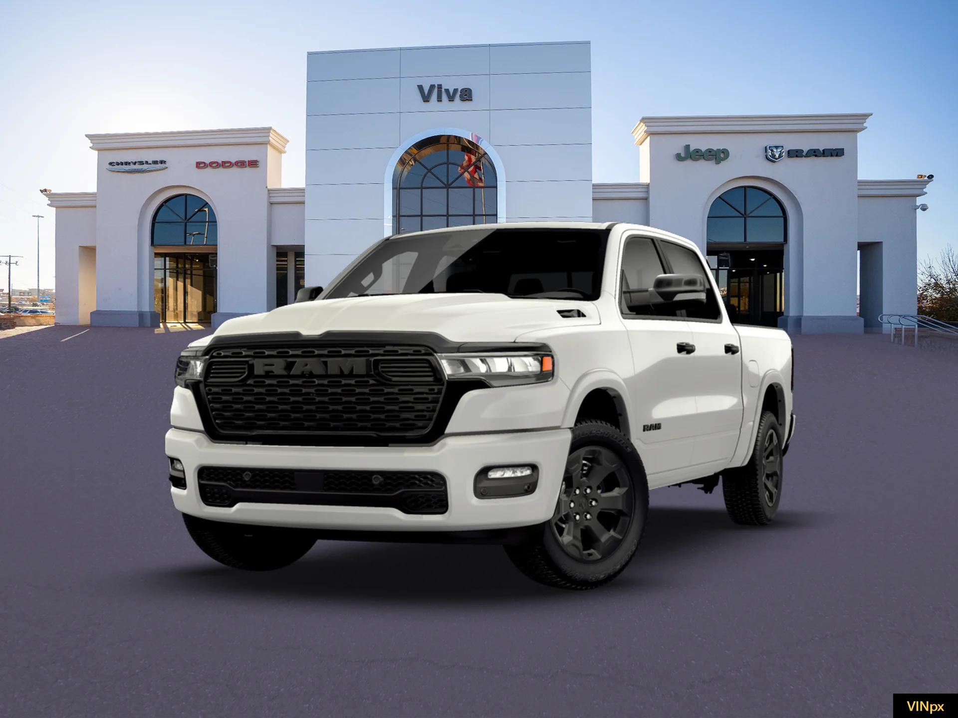 New 2026 Bright White Clear-Coat Exterior Paint RAM LONE STAR image 1