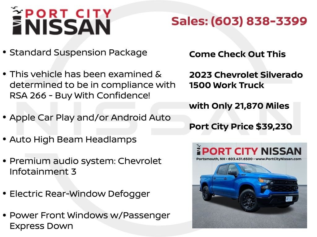 Used 2023 Glacier Blue Metallic Chevrolet z71 w/5.3l v8 image 39