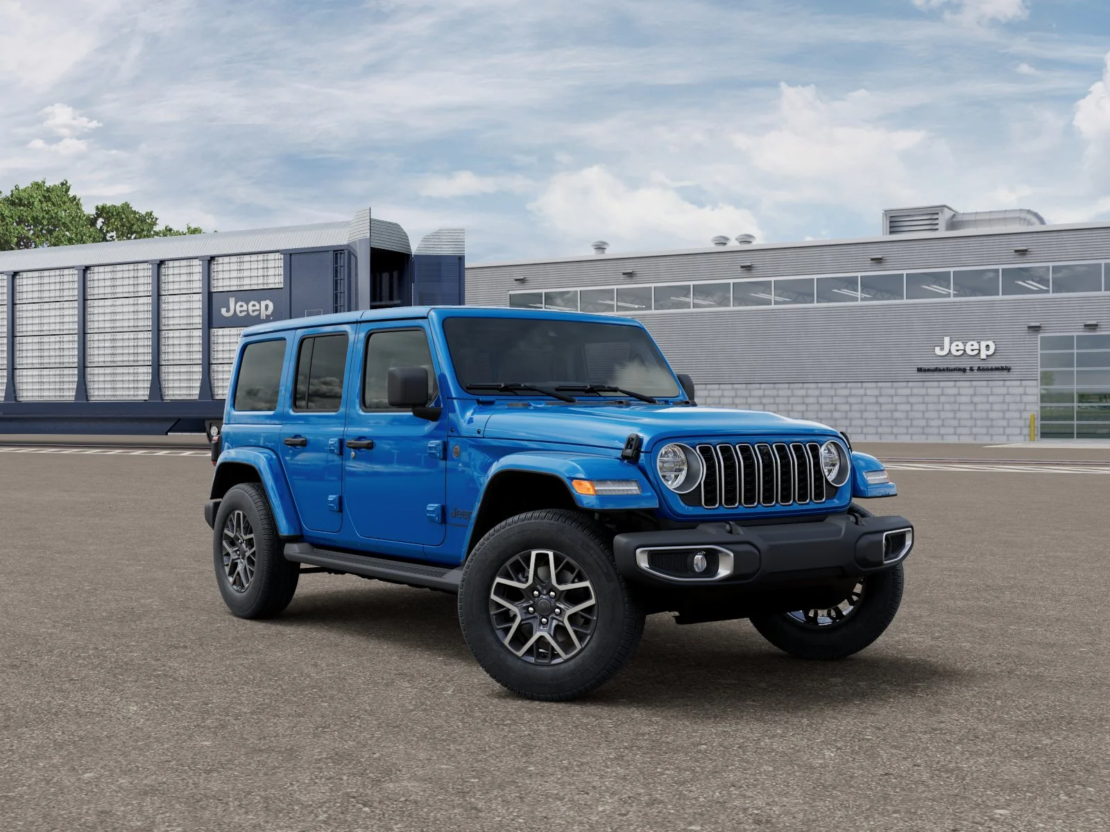 New 2026 Hydro Blue Pearl-Coat Exterior Paint Jeep Sahara image 18