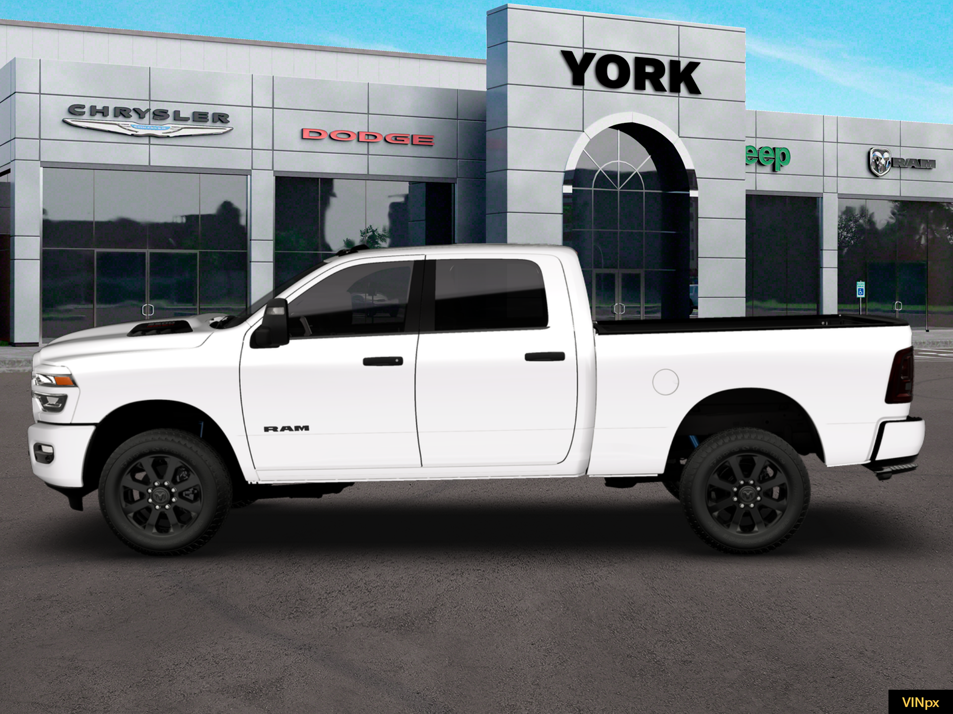 New 2026 Bright White Clear-Coat Exterior Paint RAM BIG HORN image 15