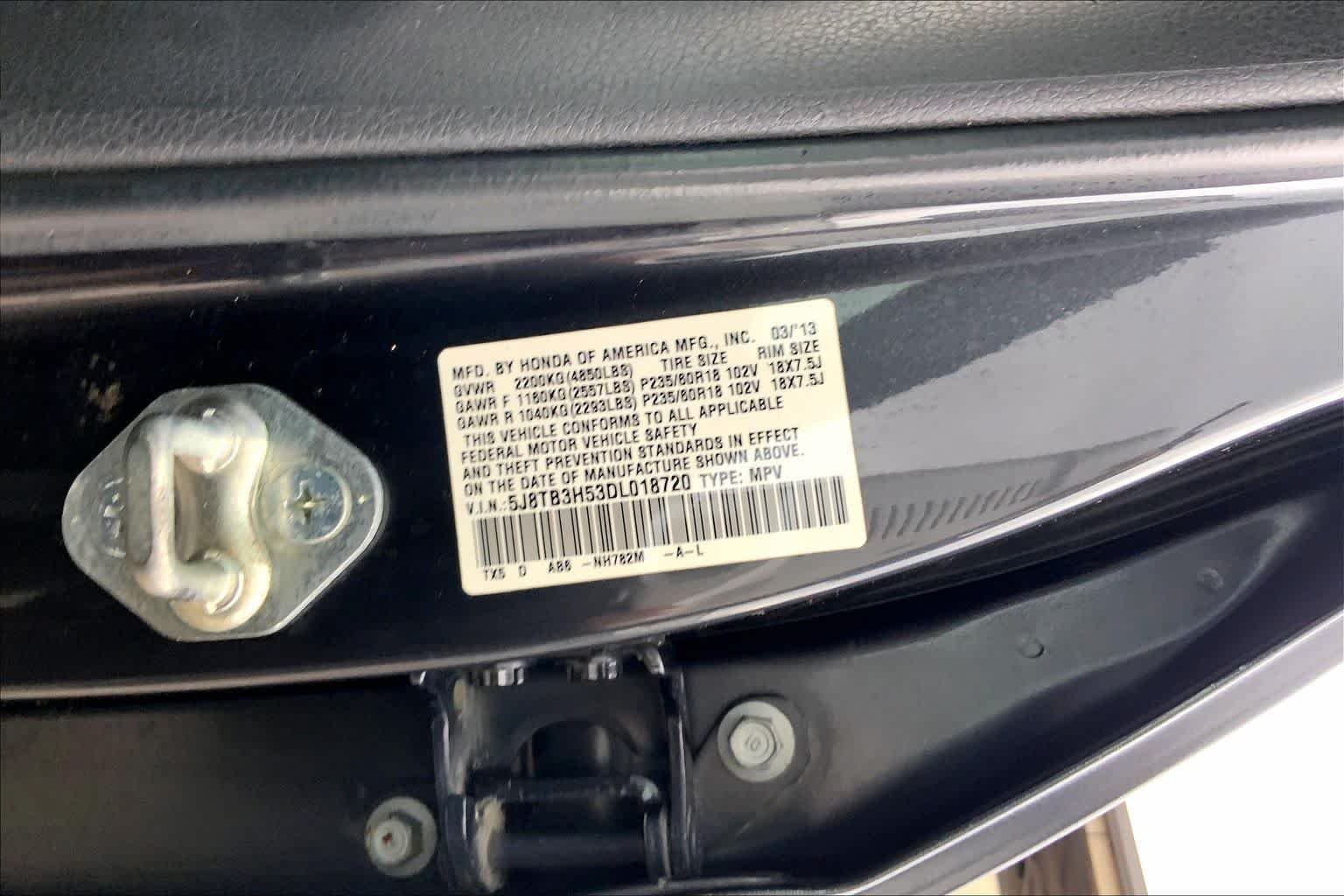 Used 2013 Crystal Black Pearl Acura Tech Pkg image 35