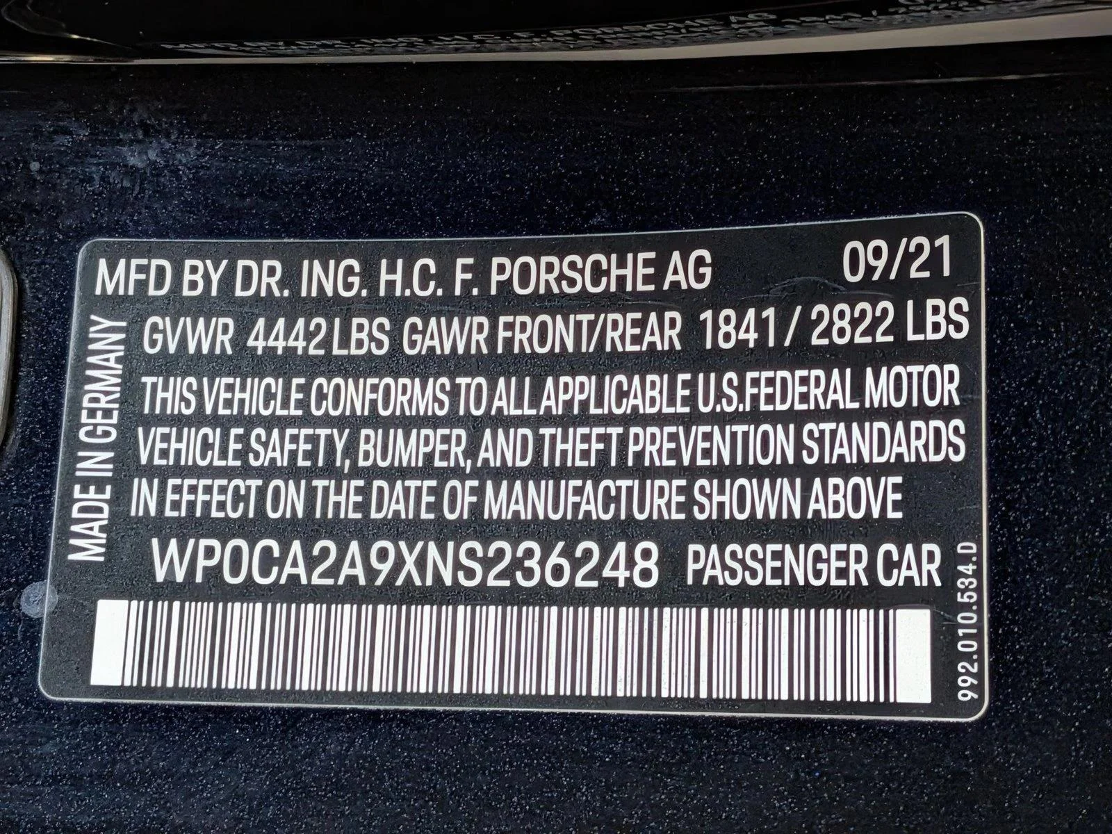 Used 2022 Black Porsche Carrera image 22