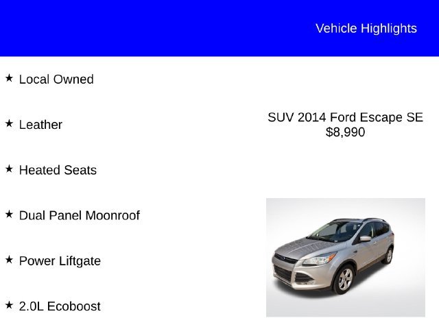 Used 2014 Ingot Silver Ford SE image 2