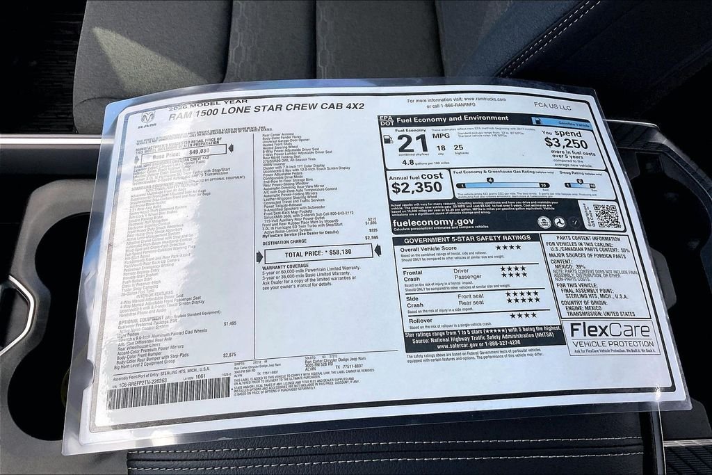 New 2026 Ram 1500 Big Horn/Lone Star 4D Crew Cab