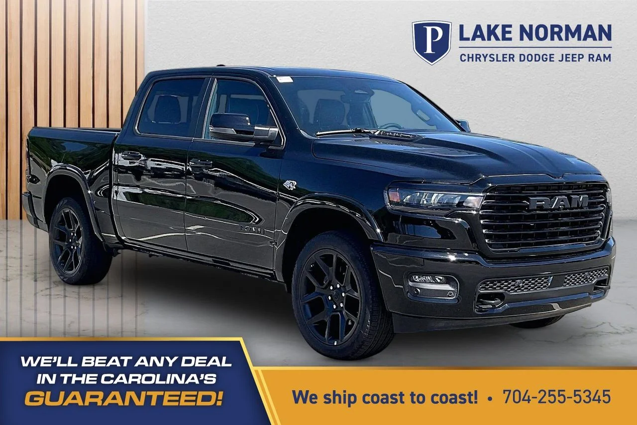 New 2026 Diamond Black Crystal Pearl-Coat Exterior Paint RAM Laramie image 1