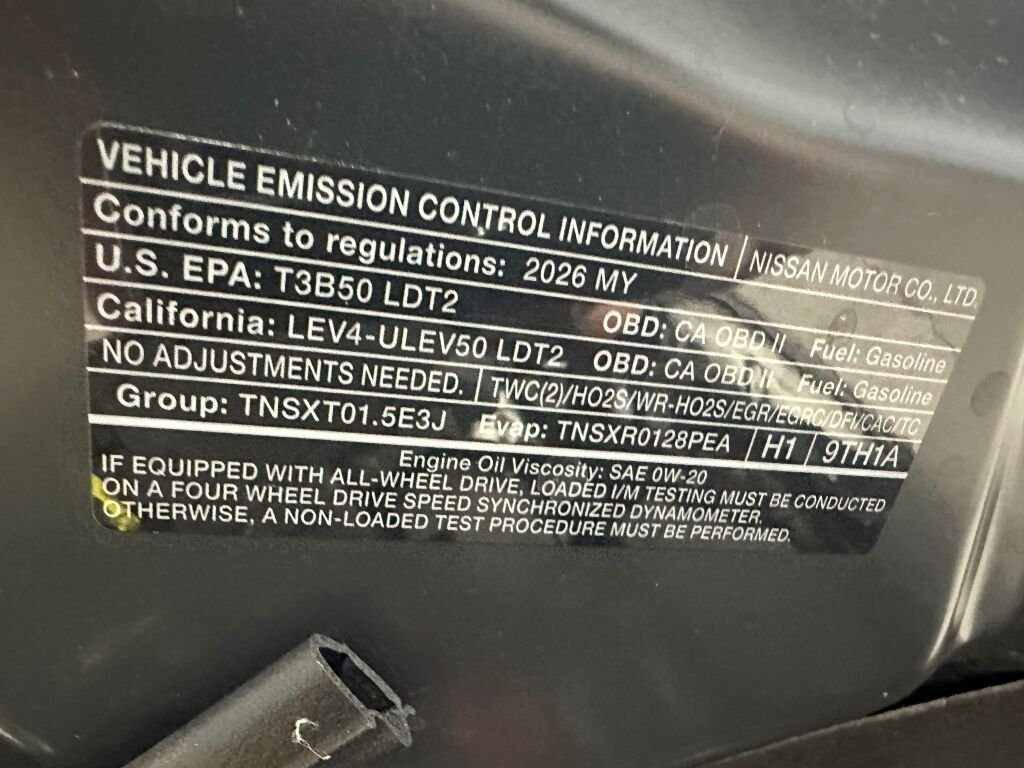 Used 2026 Super Black Nissan SV image 39