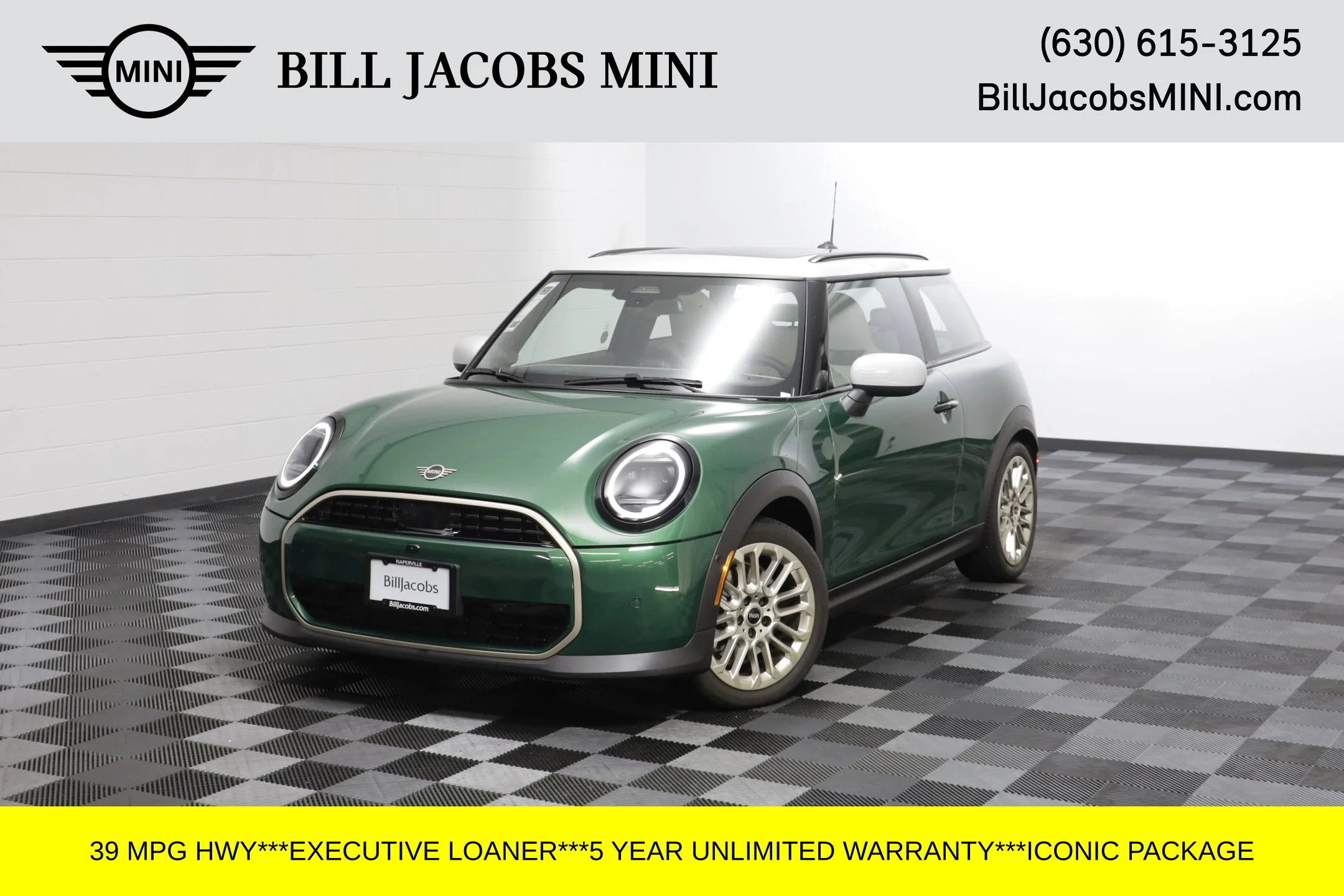 Certified Used 2026 British Racing Green MINI Iconic image 1
