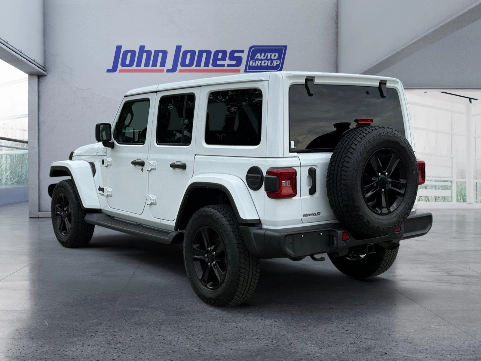 Used 2022 Bright White Clearcoat Jeep Unlimited Sahara Altitude image 3
