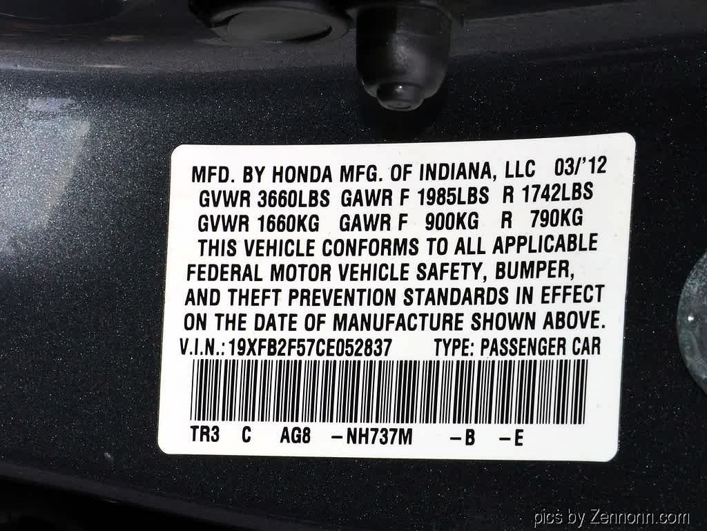 Used 2012 Urban Titanium Metallic Honda LX image 28