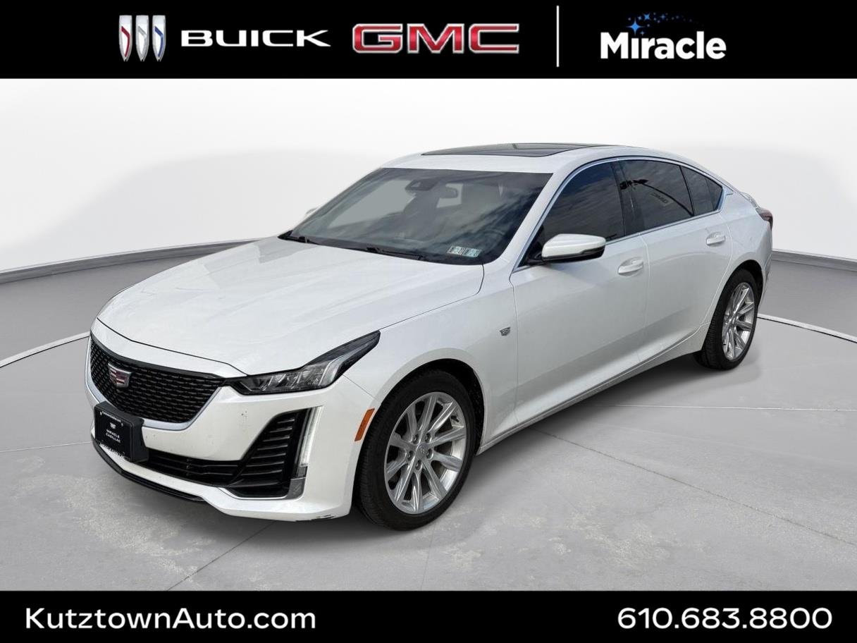 Used 2021 Crystal White Tricoat Cadillac Luxury image 1
