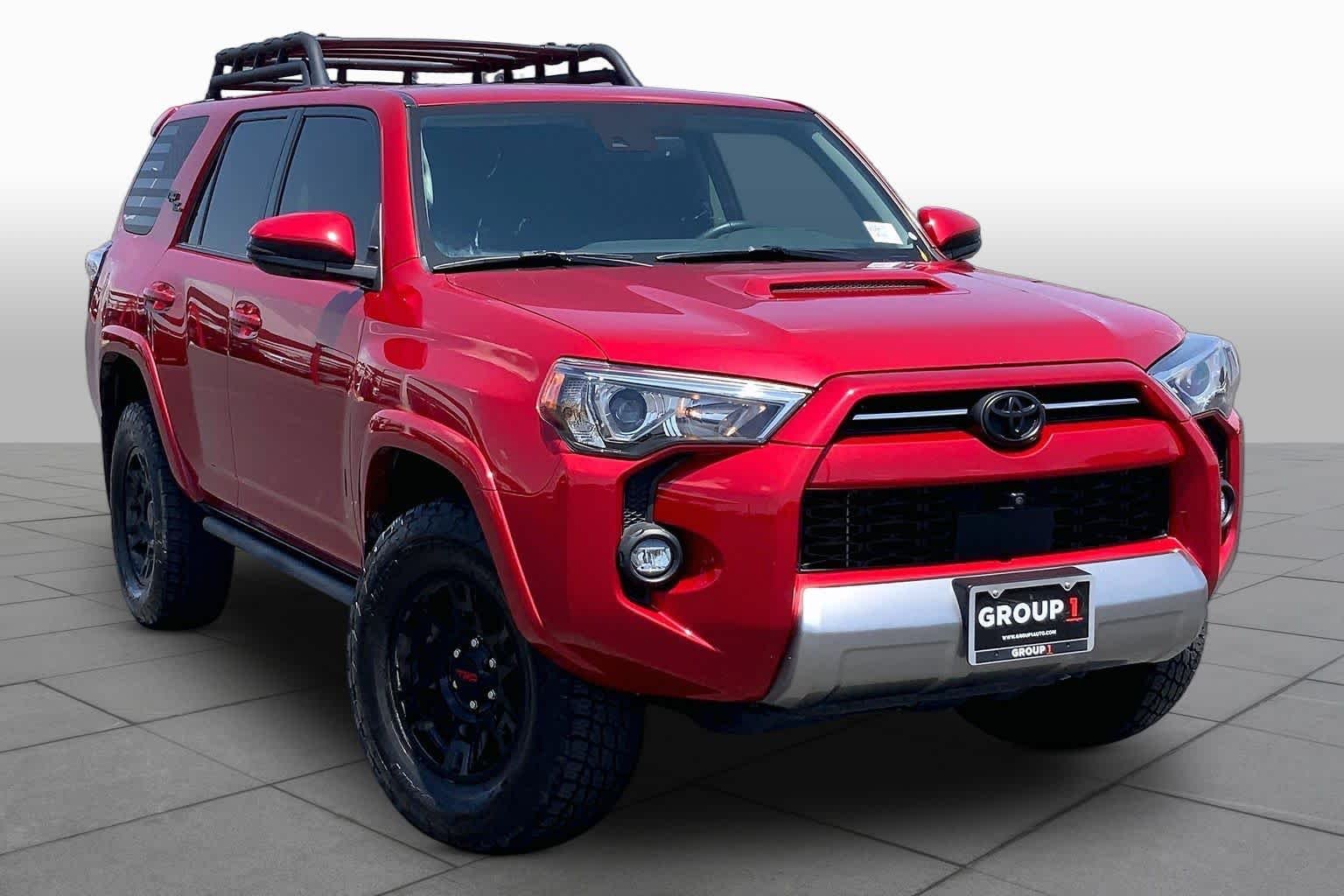 Used 2022 Barcelona Red Metallic Toyota TRD Off Road Premium image 3