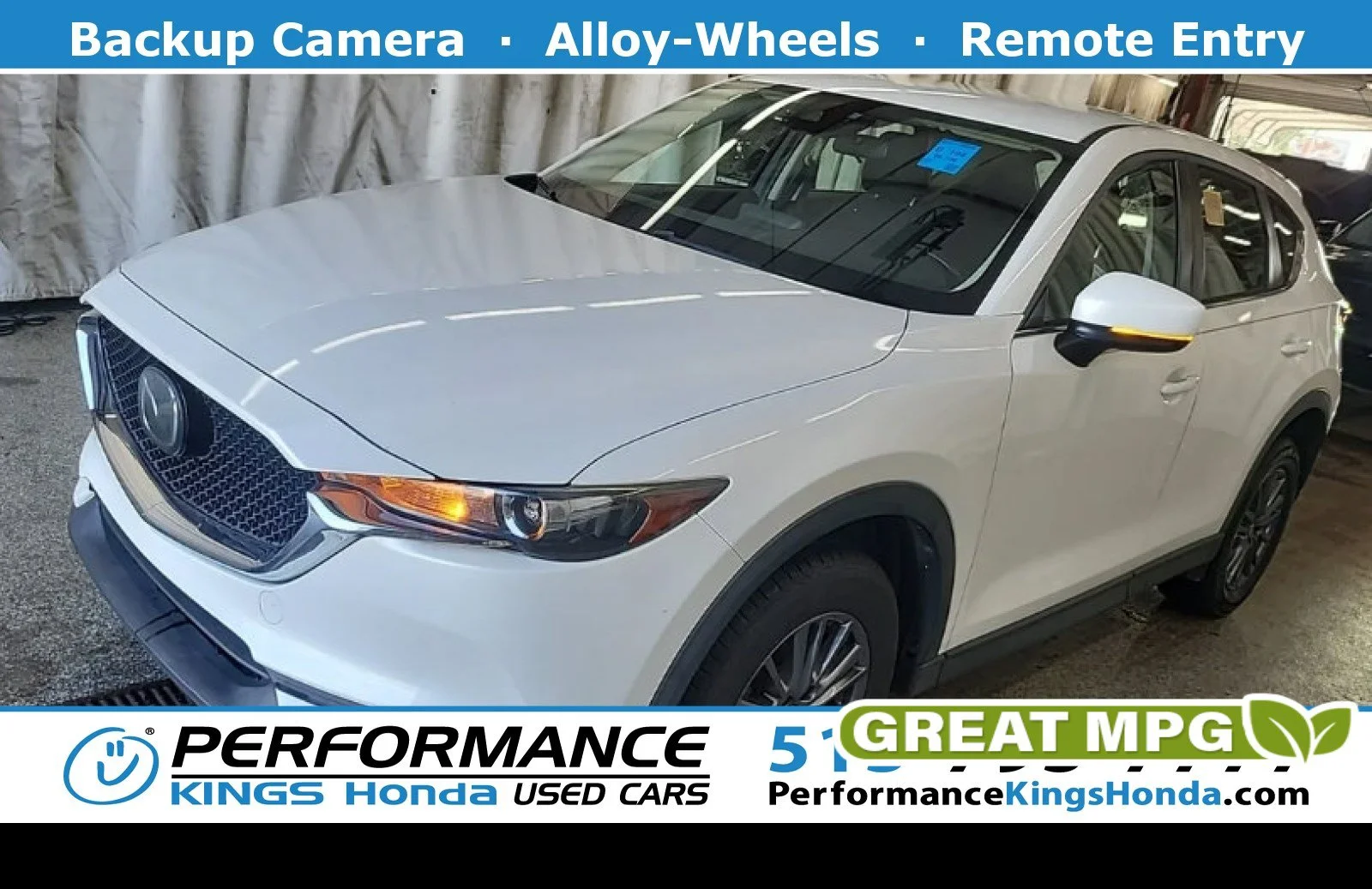 Used 2019 Snowflake White Pearl Mica Mazda Sport image 1
