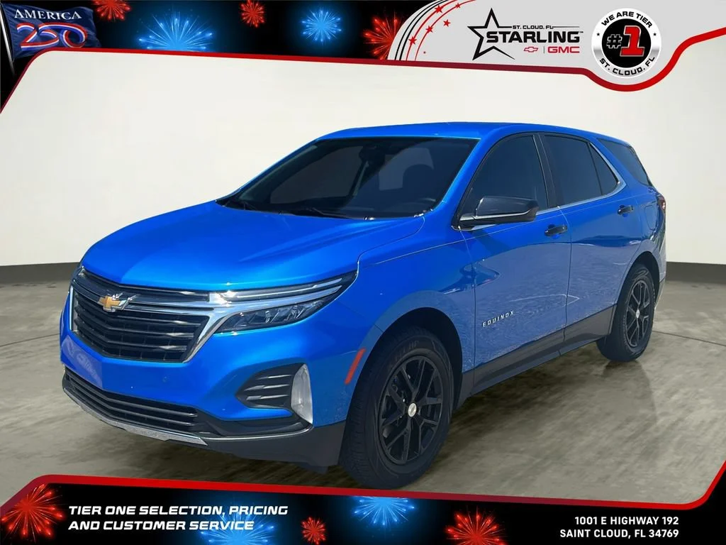 Used 2024 Riptide Blue Metallic Chevrolet LT image 1