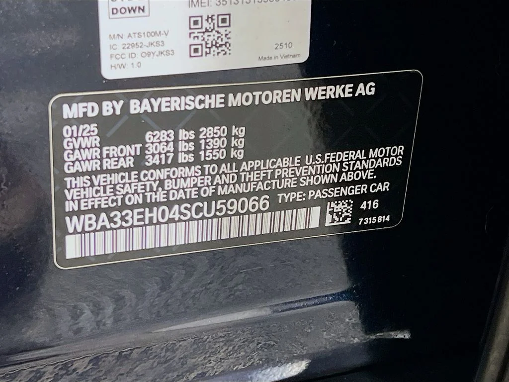 Used 2025 Carbon Black Metallic BMW 740i xDrive image 34