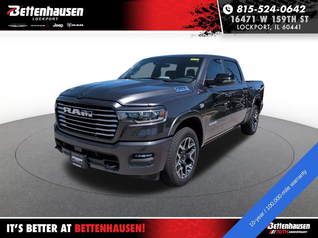 New 2026 Granite Crystal Metallic Clear-Coat Exterior Paint RAM LARAMIE image 13