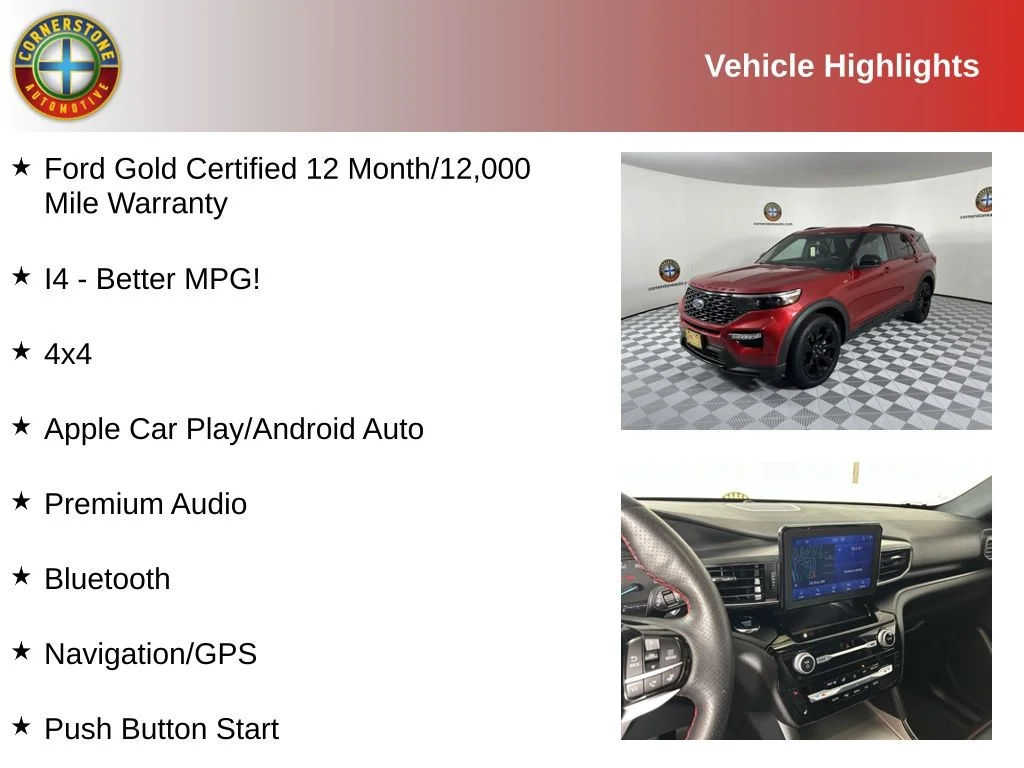Used 2023 Ford Explorer ST-LINE with VIN 1FMSK8KH8PGB26852 for sale in Elk River, Minnesota